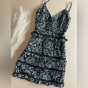 Keepsake the Label Lace Cutout Mini Dress